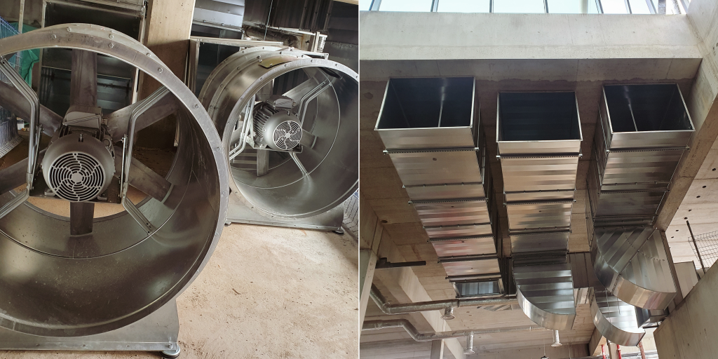 Conduits et ventilateurs d'extraction 